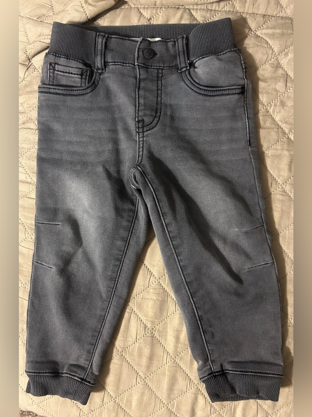 Levi's Toddler Denim Knit Joggers Gray Wash 3T